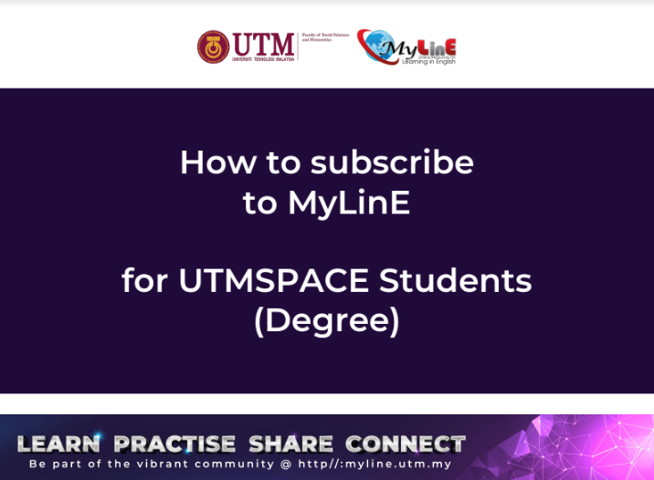 Subscribe MyLinE for UTMSpace Degree 2022