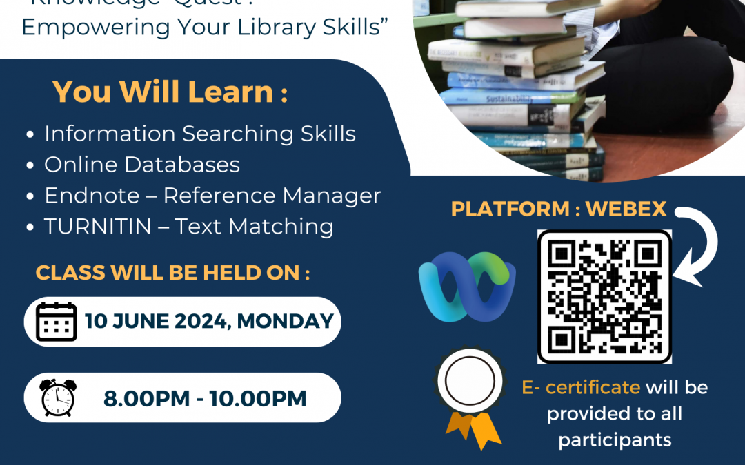 UTM Library: Research Information Literacy for Undergraduate, 10 June 2024