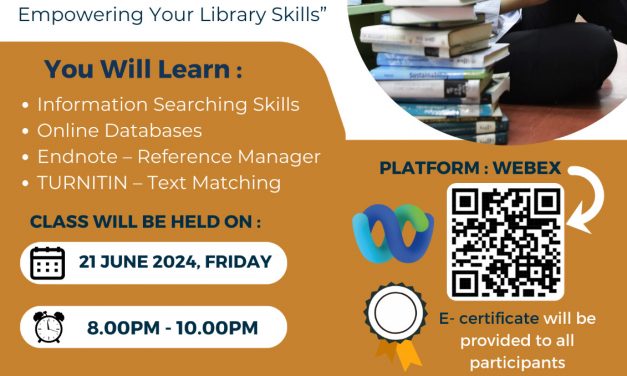 UTM Library: Research Information Literacy for Undergraduate, 21 June 2024