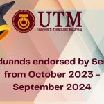 PENGESAHAN  KEHADIRAN KE MAJLIS KONVOKESYEN KE 68, UNIVERSITI TEKNOLOGI MALAYSIA (UTM)