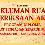 MAKLUMAN RUANG PEPERIKSAAN AKHIR (PROGRAM DIPLOMA) SEMESTER 3, SESI 2023/2024-KUALA LUMPUR