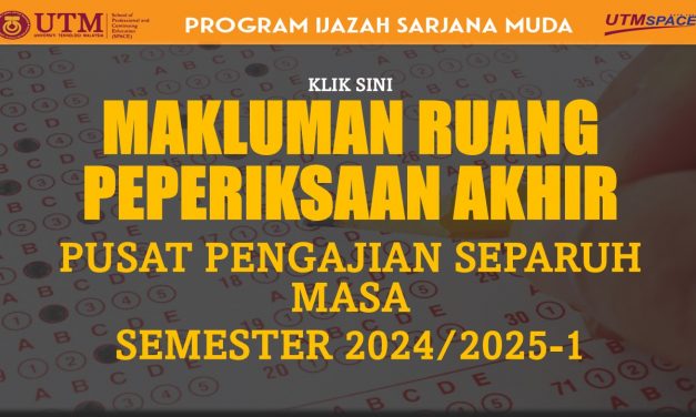 MAKLUMAN RUANG PEPERIKSAAN AKHIR (IJAZAH SARJANA MUDA) SEMESTER 1, SESI 2024/2025-KUALA LUMPUR