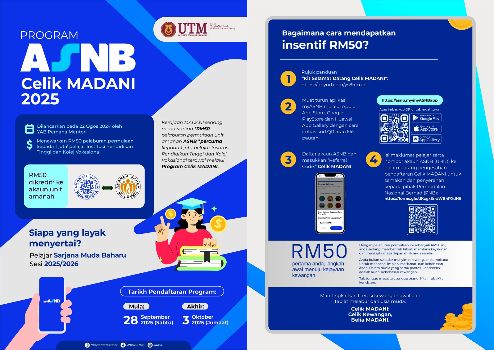 Program ASNB Celik MADANI 2025- HEPA UTM Official Students